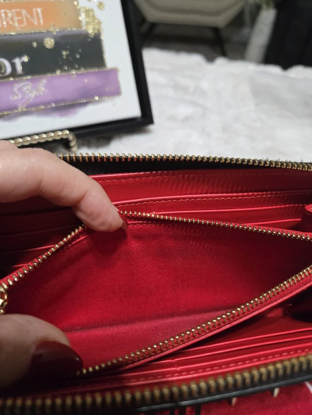 🔥 Christian Louboutin Spike Accents Leather Continental Wallet EUC 🔥